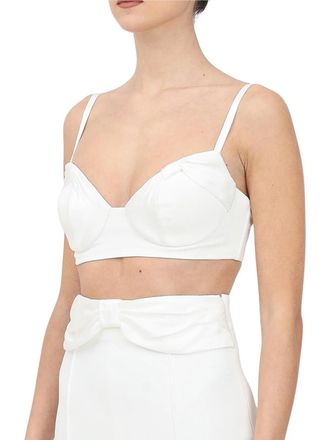 Elisabetta Franchi White Polyester Elastane Top