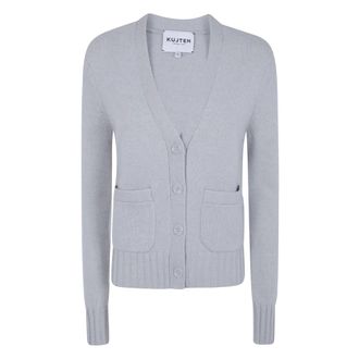 Kujten Milena Cardigan - Knitwear - Mujer - Gris - L