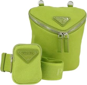 Prada Pre-owned Belt Bags, female, Green, Size: ONE SIZE Pre-owned Vintage Shoulder Bag