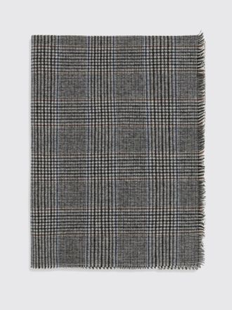 Brunello Cucinelli Sciarpa in puro cashmere con motivo Principe di Galles