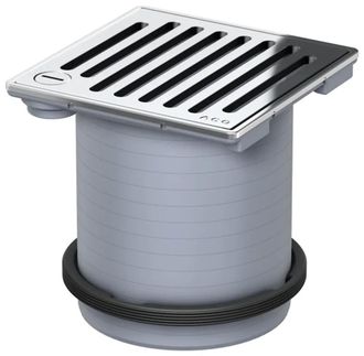 Aco Aco Aufsatzst&uuml;ck Meku 148x148 K3/ Abs/ Rutschh./rost V2a/ Verriegelbar, 5141.81.33