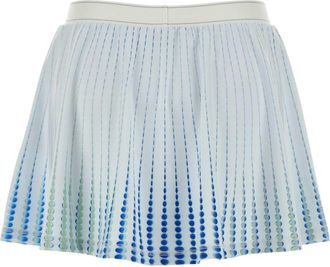 Casablanca Womens Printed Skirt Blue Polyester Elastane