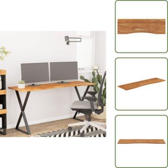 vidaXL Scrivania da ufficio - vidaXL Piano Scrivania 160x50x2,5cm Rettangolare Legno Massello Acacia - Tavolo da pranzo in legno