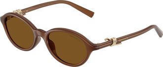 Tiffany & Co. TF4266U Polarized 847183 Womens Sunglasses Brown Size 51