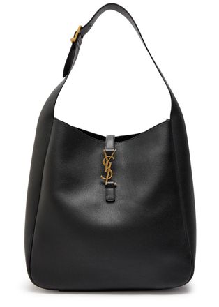Saint Laurent Le 5 à 7 Large Grained Leather Shoulder bag - Black - One Size