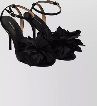 Ferragamo floral stiletto sandals open toe