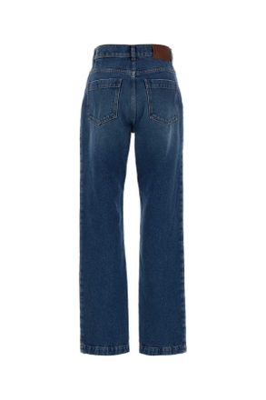 Marni High-Rise Straight-Leg Denim Jeans - Blue