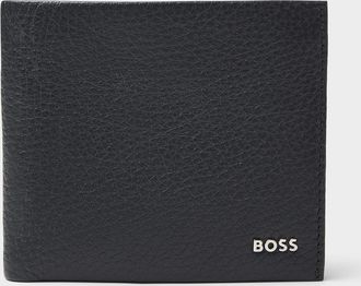 BOSS Mens Navy leather wallet