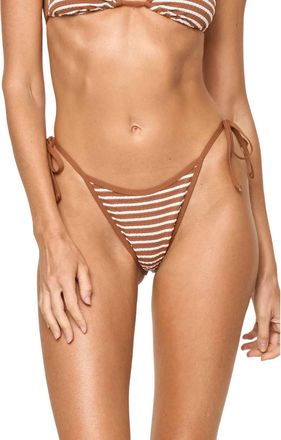 L*Space Womens Suzi Bikini Bottom In Brn Stripe