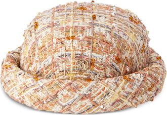 Maison Michel Reese hat - women - Wool Felt/Cotton - OS - Brown