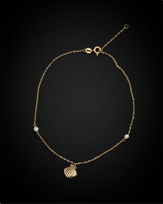 Italian Gold, Inc 14K Italian Gold Station Anklet