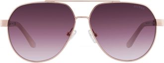 Guess Burgundy Pilot Ladies Sunglasses GF00033 28T 59