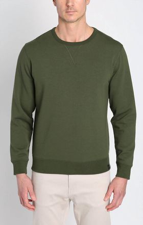 Jachs NY Tribeca Soft Touch Crewneck Sweater In Hunter