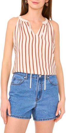 Vince Camuto Sleeveless Tie Neck Top in Chili at Nordstrom, Size Xx-Small
