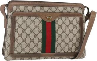 Gucci Pre-owned Plastic Crossbody Tas - Dames - Vintage Schoudertas - Beige - ONE Size - Vintage