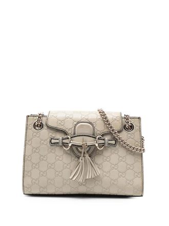 Gucci 2016-2025 Small Guccissima Emily shoulder bag - White