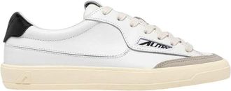 Autry Sneakers basse Autry Windscape in pelle di colore bianco e nero