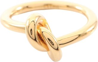 Celine Gold Gold Plating Band Ring (Pre-Owned)