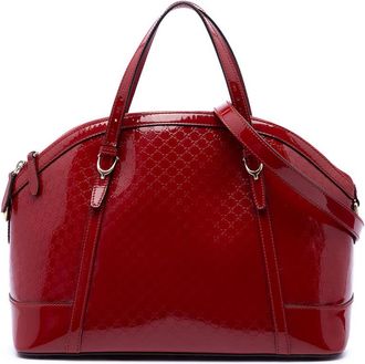 Gucci Pre-owned Gucci Large Microguccissima Patent Nice Dome Satchel Ladies IAWABKDJRNCJMWZ6