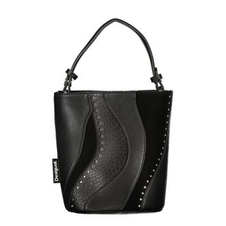 Desigual Nero Poliuretano Womens Bag with Shoulder Strap and Internal Womens Pocket