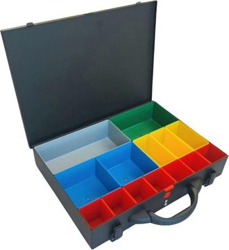 OEM Caja Met&aacute;lica Con 14 Contenedores 390x280x70 Mm