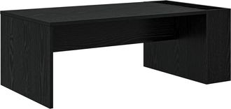 vidaXL Mesa De Caf&eacute; Roble Negro 95 X 50 X 34 Cm Madera De Ingenier&iacute;a Vidaxl