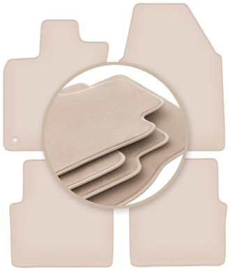 OEM Alfombrillas Beige Premium Para Nissan Qashqai I J10 (ancho) Crossover 2007-2013