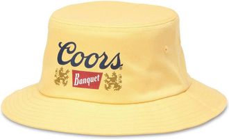 American Needle Coors Banquet Classic Logo Bucket Hat S/M Yellow