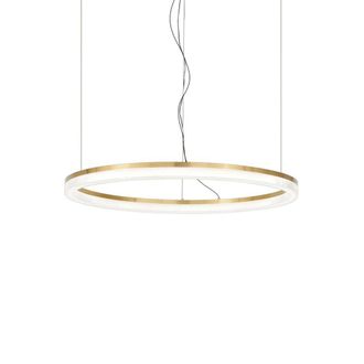 Netlighting Crown Integrated LED Pendant Ceiling Light Brass 3000Lm 3000K in Gold