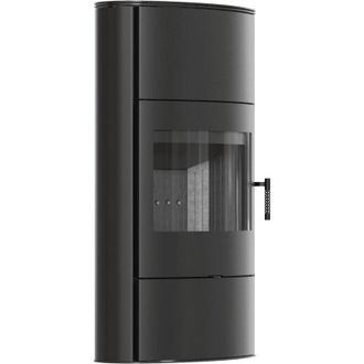 Kratki Kaminofen aus stahl KRATKI AB/S/2/ROLLO Hoch &Oslash; 150 10 kW schwarz Verkleidung
