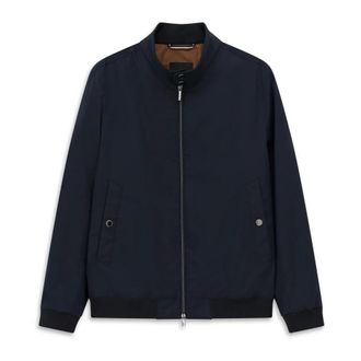 Bugatti Jassen, Heren, Blauw, L, Katoen, V?jjaka met verhoogde kraag