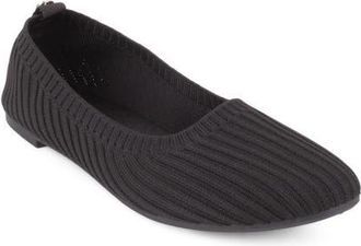 Elie Tahari Clementia Knit Ballet Flat in Black at Nordstrom, Size 7.5