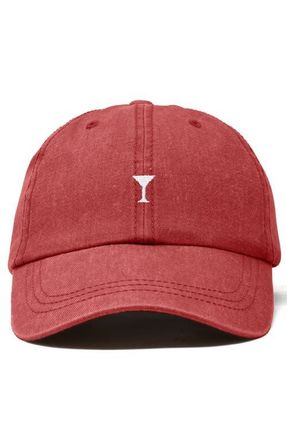 Dalix Lil Martini Dad Cap in Washed Red at Nordstrom