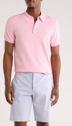 Brooks Brothers Short Sleeve Jersey Polo in Pink Heather at Nordstrom Rack, Size Xx-Large