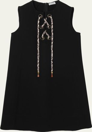 Burberry Rhoslyn Sleeveless Lace-Up Mini Dress