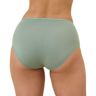 Pact Organic Cotton Everyday High Rise Brief 6-Pack in Geo Floral at Nordstrom, Size X-Large