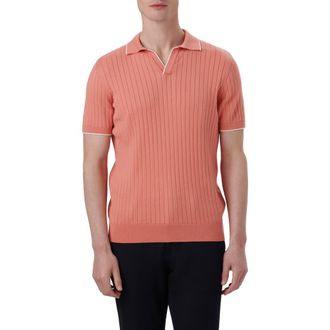 Bugatchi Johnny Collar Sweater in Salmon at Nordstrom Rack, Size Xx-Large