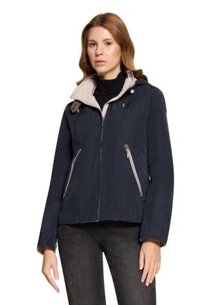 Gil Bret Outdoorjacke GIL BRET, Damen, Gr. 36, deep navy, Web, Obermaterial: 100% Polyester, unifarben, regular fit normal, Jacken Outdoorjacke, mit Kapuze
