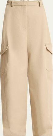 Givenchy Barrel Leg Cargo Wool Trousers