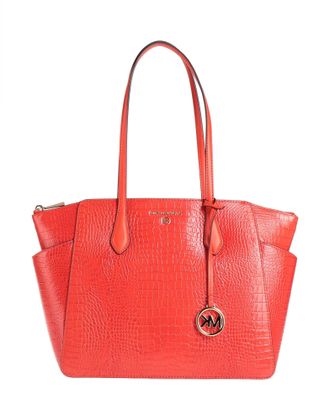 Michael store Kors Red Handbag/Tote footed