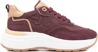 Janet & Janet 50mm logo-detail sneakers - women - Calf Leather/Calf Leather/Fabric/Fabric/Rubber/Polyurethane - 37 - Red