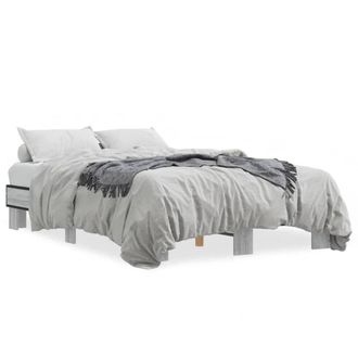 Berkfield Home Bed Frame without Mattress Grey Sonoma 140x200 cm