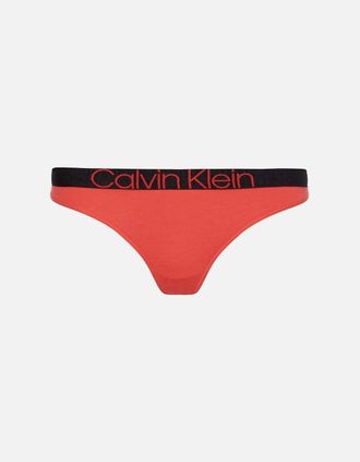 Calvin Klein Womens CK Reconsidered Comfort Thong, Punch Pink - Size: 14