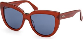 Max Mara MM0076 68V Womens Sunglasses Red Size 55
