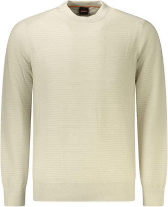 HUGO BOSS Beige Cotton Mens Mens Sweater