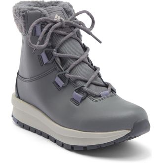 Columbia Moritza Waterproof Insulated Fleece Lined Hiking Boot in Grey Steel at Nordstrom Rack, Size 10.5