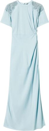 Twin-Set Abito con ricamo - Blu