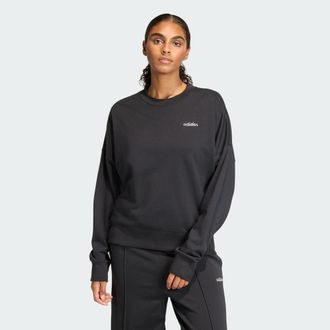 adidas Womens adidas Seasonal Essentials Colorpop Sweatshirt with Embroidered Graphic