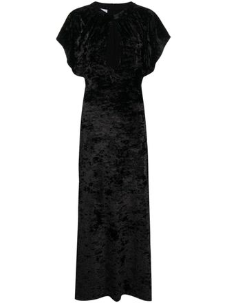 Moschino Abito lungo con dettaglio cut-out - Nero