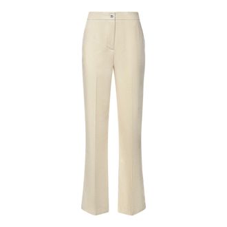 Pinko Wide Trousers, female, Beige, Size: XS Wide Trousers